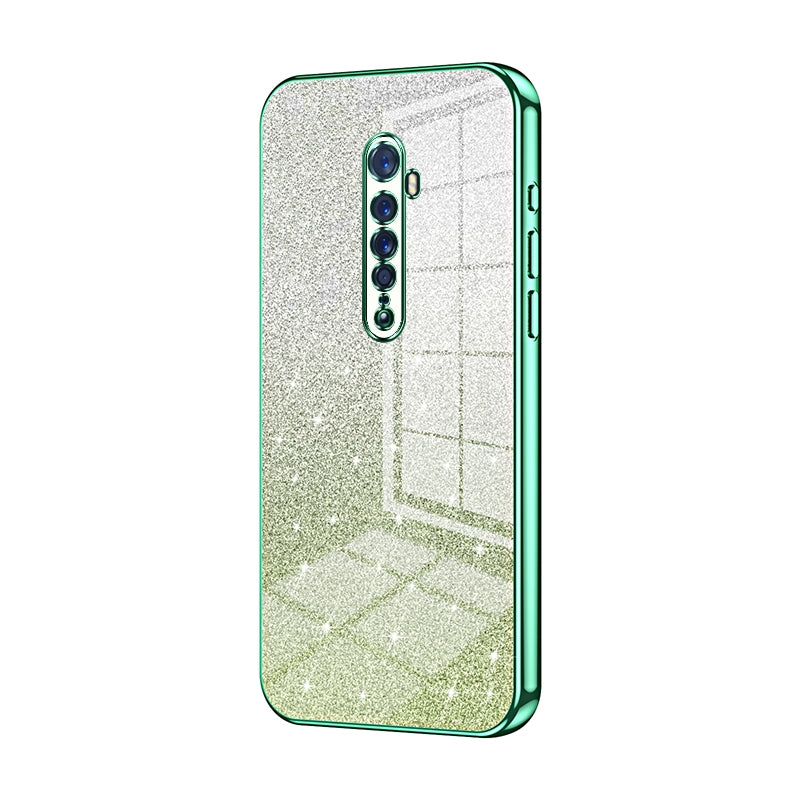 OPPO Reno2 Luxury Glitter Gradient Powder Electroplated Case with Advanced Protection and Style