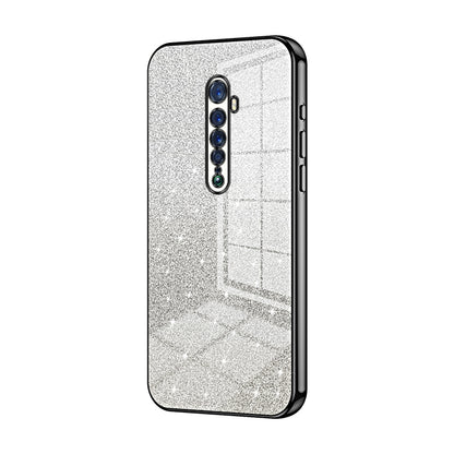 OPPO Reno2 Luxury Glitter Gradient Powder Electroplated Case with Advanced Protection and Style