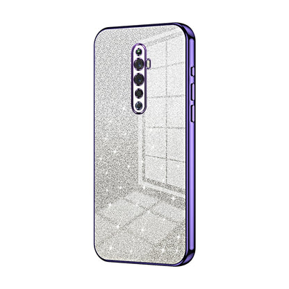 OPPO Reno2 Z Luxury Glitter Gradient Powder Electroplated Case with Advanced Protection and Style