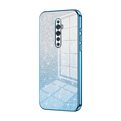 OPPO Reno2 Z Luxury Glitter Gradient Powder Electroplated Case with Advanced Protection and Style