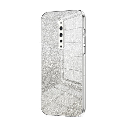 OPPO Reno2 F Luxury Glitter Gradient Powder Electroplated Case with Advanced Protection and Style