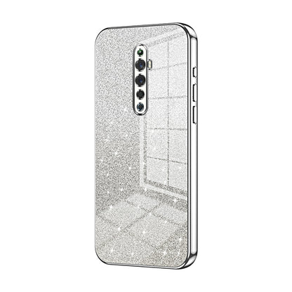 OPPO Reno2 Z Luxury Glitter Gradient Powder Electroplated Case with Advanced Protection and Style