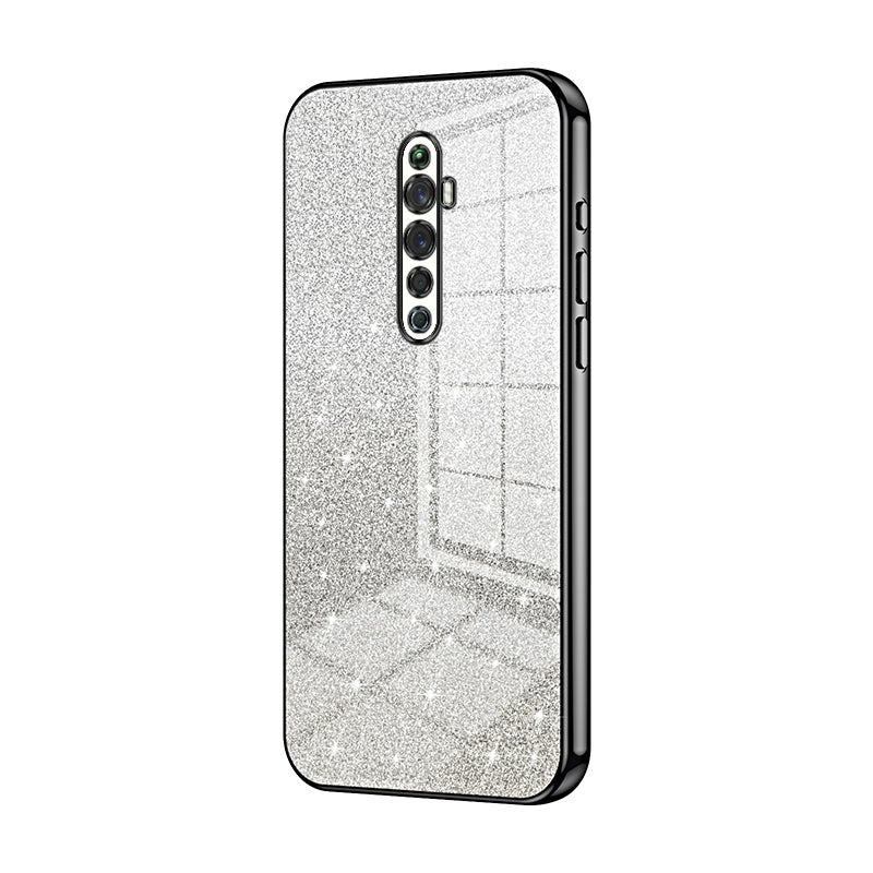 OPPO Reno2 F Luxury Glitter Gradient Powder Electroplated Case with Advanced Protection and Style