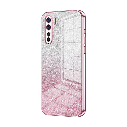 OPPO A91 Luxury Glitter Gradient Powder Electroplated Case with Advanced Protection and Style