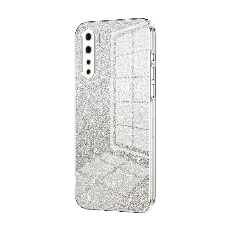 OPPO F15 Luxury Glitter Gradient Powder Electroplated Case with Advanced Protection and Style
