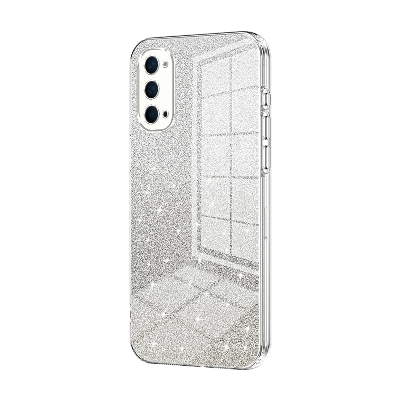 OPPO Reno4 Luxury Glitter Gradient Powder Electroplated Case with Advanced Protection and Style