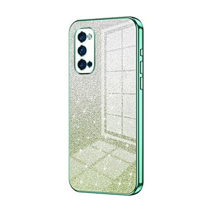 OPPO Reno4 Pro Luxury Glitter Gradient Powder Electroplated Case with Advanced Protection and Style