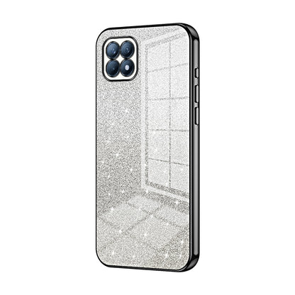OPPO Reno4 SE Luxury Glitter Gradient Powder Electroplated Case with Advanced Protection and Style
