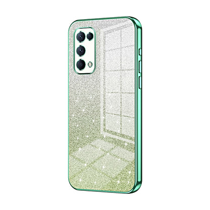 OPPO Reno5 5G Luxury Glitter Gradient Powder Electroplated Case with Advanced Protection and Style