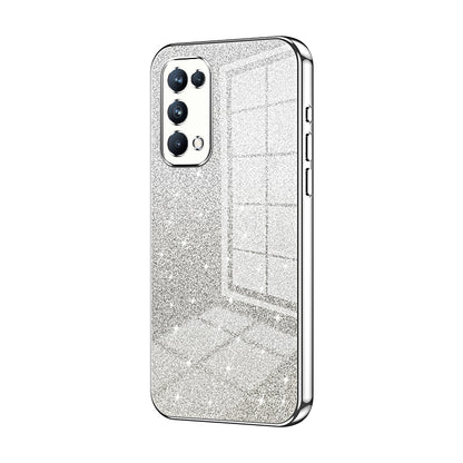 OPPO Reno5 Pro Luxury Glitter Gradient Powder Electroplated Case with Advanced Protection and Style