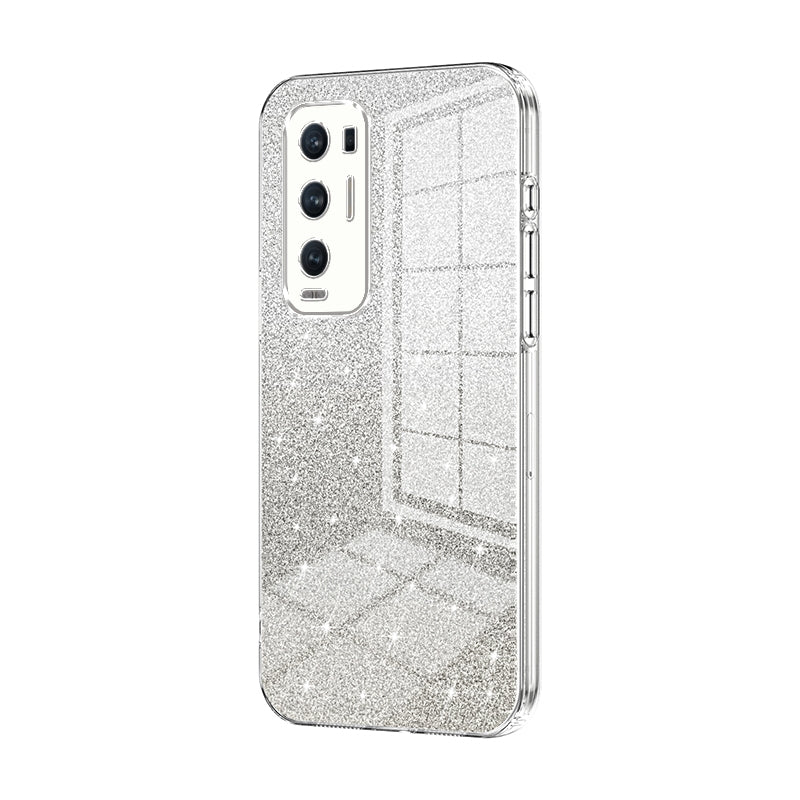 OPPO Reno5 Pro+ Luxury Glitter Gradient Powder Electroplated Case with Advanced Protection and Style