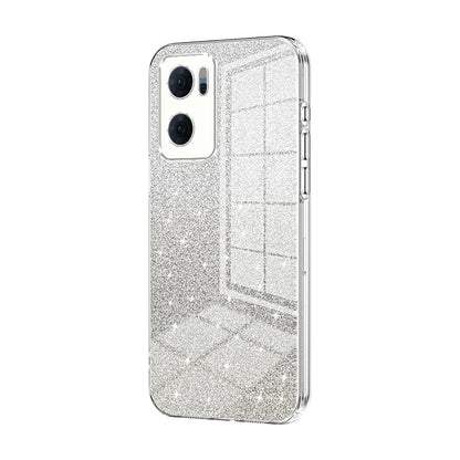 OPPO Reno7 5G Luxury Glitter Gradient Powder Electroplated Case with Advanced Protection and Style