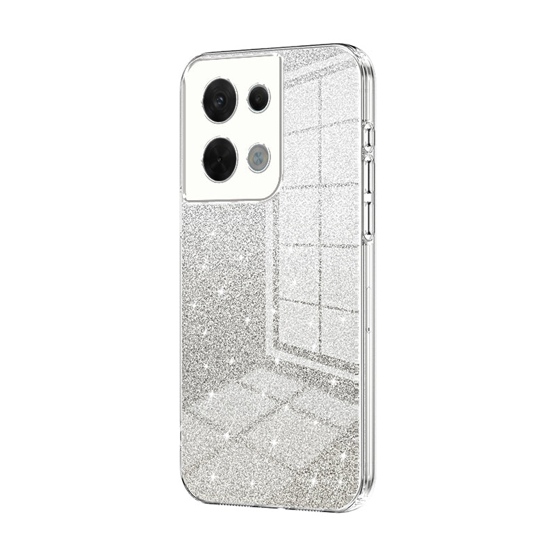 OPPO Reno8 Luxury Glitter Gradient Powder Electroplated Case with Advanced Protection and Style
