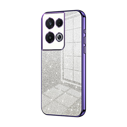 OPPO Reno8 Pro Luxury Glitter Gradient Powder Electroplated Case with Advanced Protection and Style