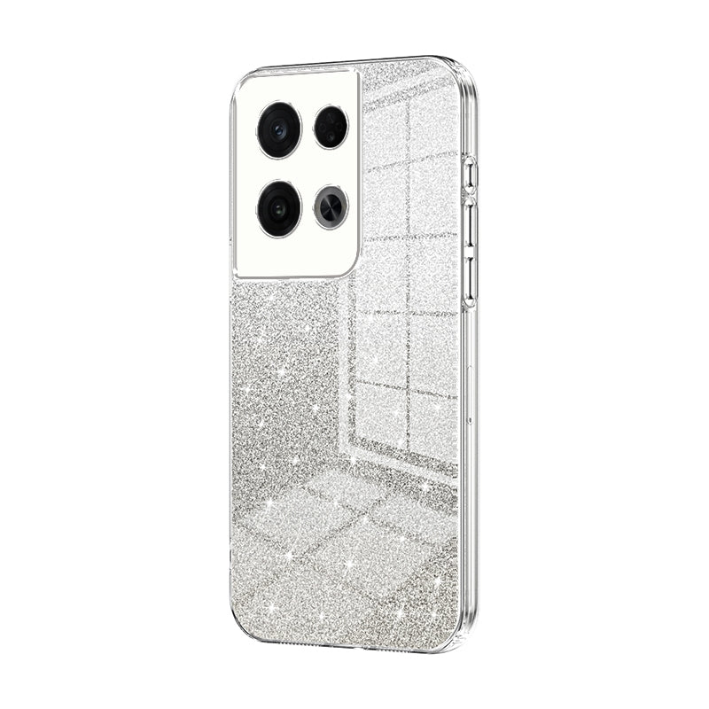 OPPO Reno8 Pro Luxury Glitter Gradient Powder Electroplated Case with Advanced Protection and Style