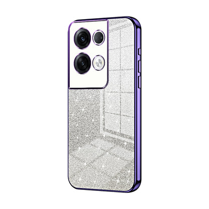 OPPO Reno8 Pro+ Luxury Glitter Gradient Powder Electroplated Case with Advanced Protection and Style