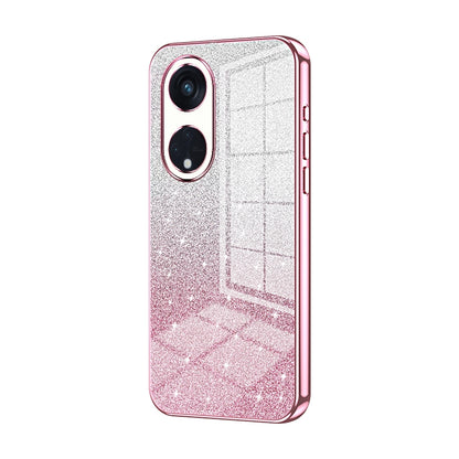 OPPO Reno8 T 5G Luxury Glitter Gradient Powder Electroplated Case with Advanced Protection and Style