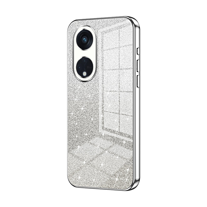 OPPO Reno8 T 5G Luxury Glitter Gradient Powder Electroplated Case with Advanced Protection and Style