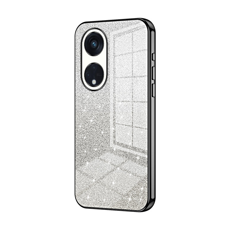 OPPO Reno8 T 5G Luxury Glitter Gradient Powder Electroplated Case with Advanced Protection and Style