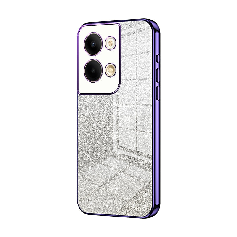 OPPO Reno9 Pro Luxury Glitter Gradient Powder Electroplated Case with Advanced Protection and Style