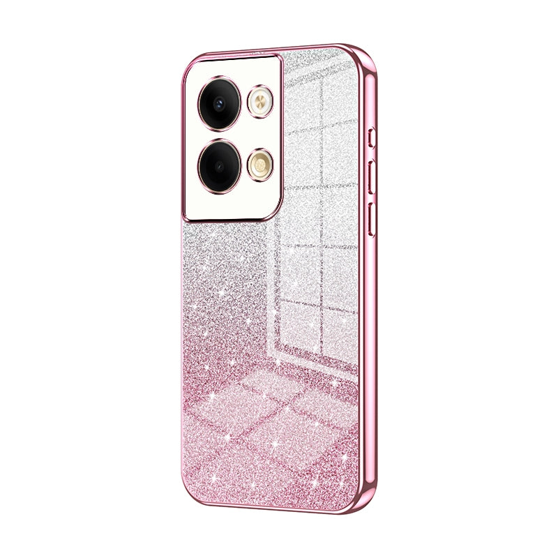 OPPO Reno9 Pro Luxury Glitter Gradient Powder Electroplated Case with Advanced Protection and Style