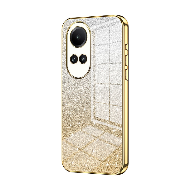 OPPO Reno10 Luxury Glitter Gradient Powder Electroplated Case with Advanced Protection and Style