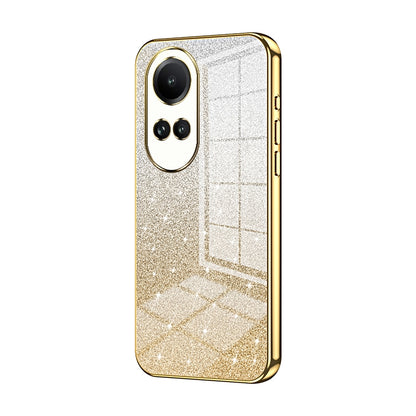 Reno10 Pro 5G Global Luxury Glitter Gradient Powder Electroplated Case with Advanced Protection and Style