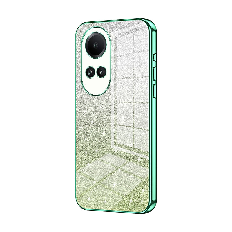 Reno10 Pro 5G Global Luxury Glitter Gradient Powder Electroplated Case with Advanced Protection and Style