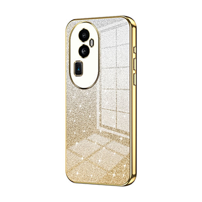 OPPO Reno10 Pro+ Luxury Glitter Gradient Powder Electroplated Case with Advanced Protection and Style