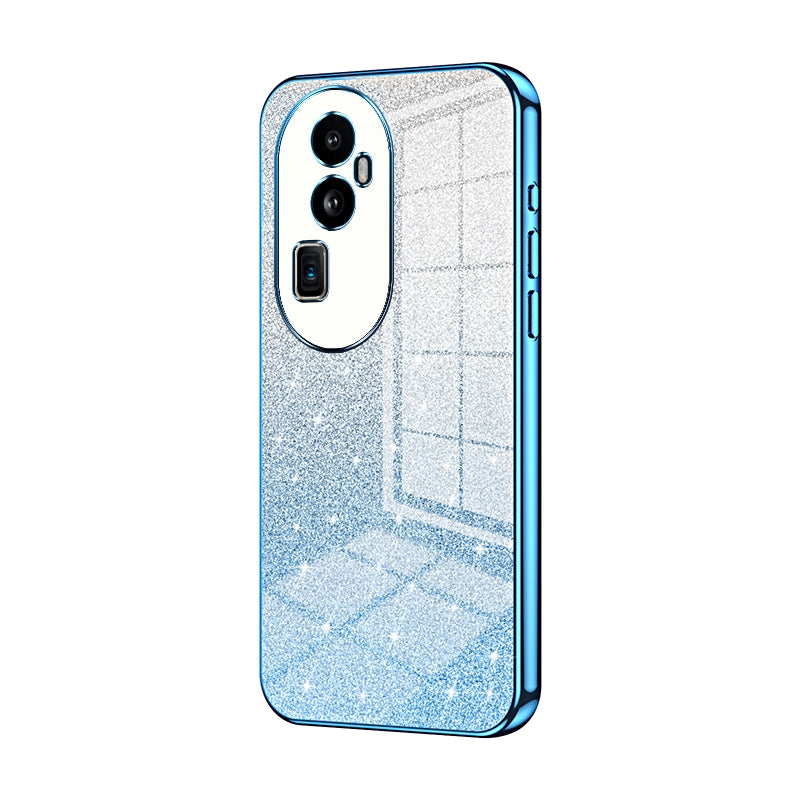 OPPO Reno10 Pro+ Luxury Glitter Gradient Powder Electroplated Case with Advanced Protection and Style