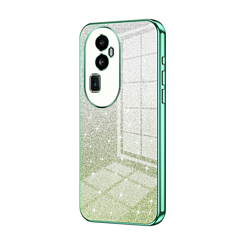 OPPO Reno10 Pro+ Luxury Glitter Gradient Powder Electroplated Case with Advanced Protection and Style