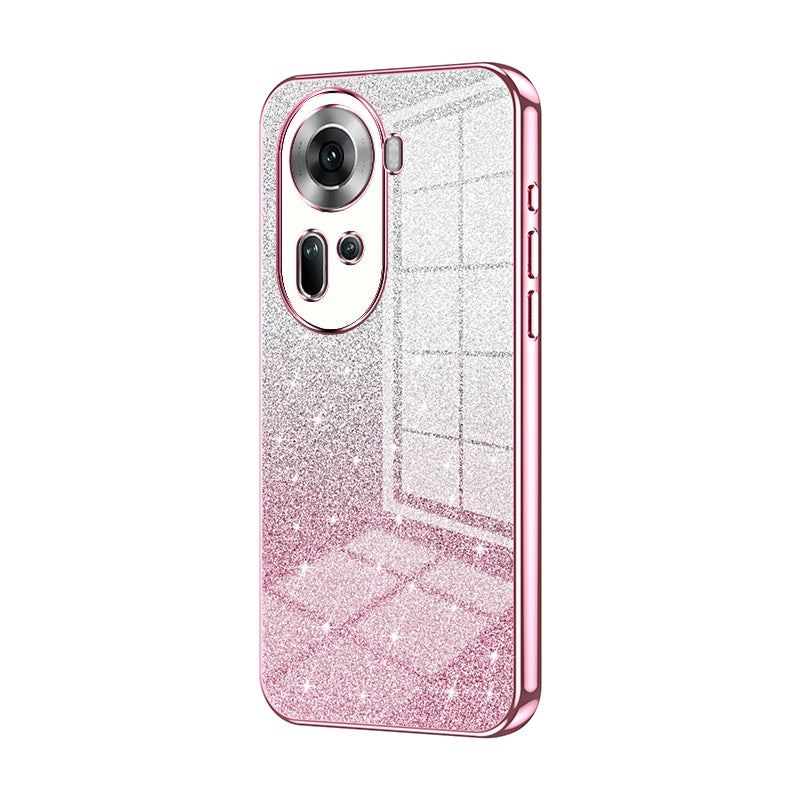 OPPO Reno11 Global Luxury Glitter Gradient Powder Electroplated Case with Advanced Protection and Style
