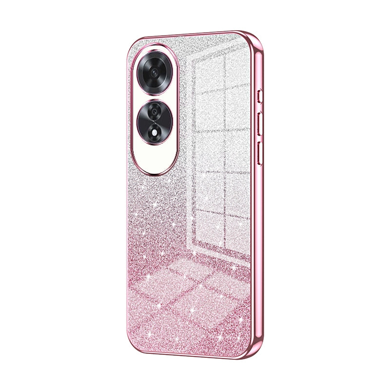 OPPO A60 Luxury Glitter Gradient Powder Electroplated Case with Advanced Protection and Style