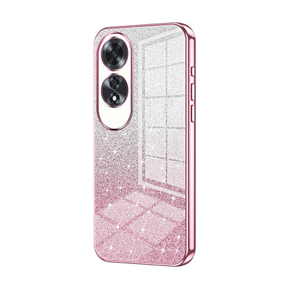 OPPO A60 Luxury Glitter Gradient Powder Electroplated Case with Advanced Protection and Style