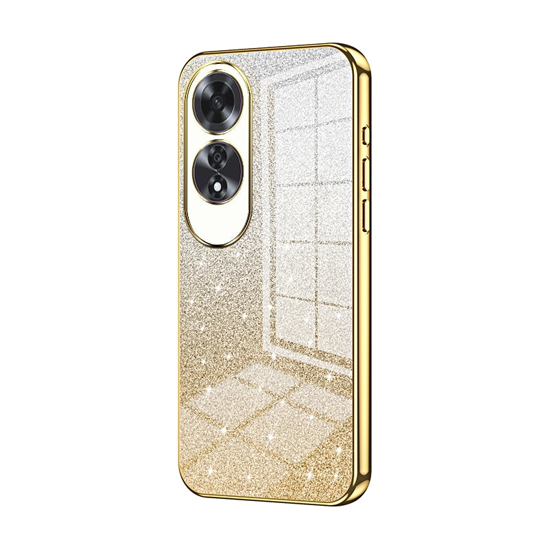 OPPO A60 Luxury Glitter Gradient Powder Electroplated Case with Advanced Protection and Style