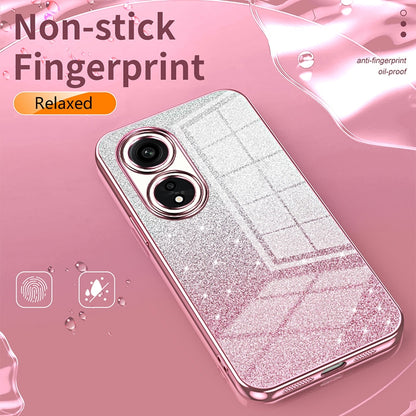 OPPO Find X5 Luxury Glitter Gradient Powder Electroplated Case with Advanced Protection and Style