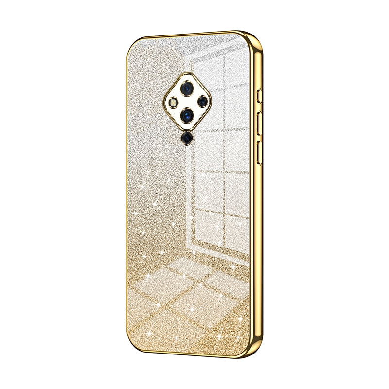 vivo S5 Luxury Glitter Gradient Powder Electroplated Case with Advanced Protection and Style