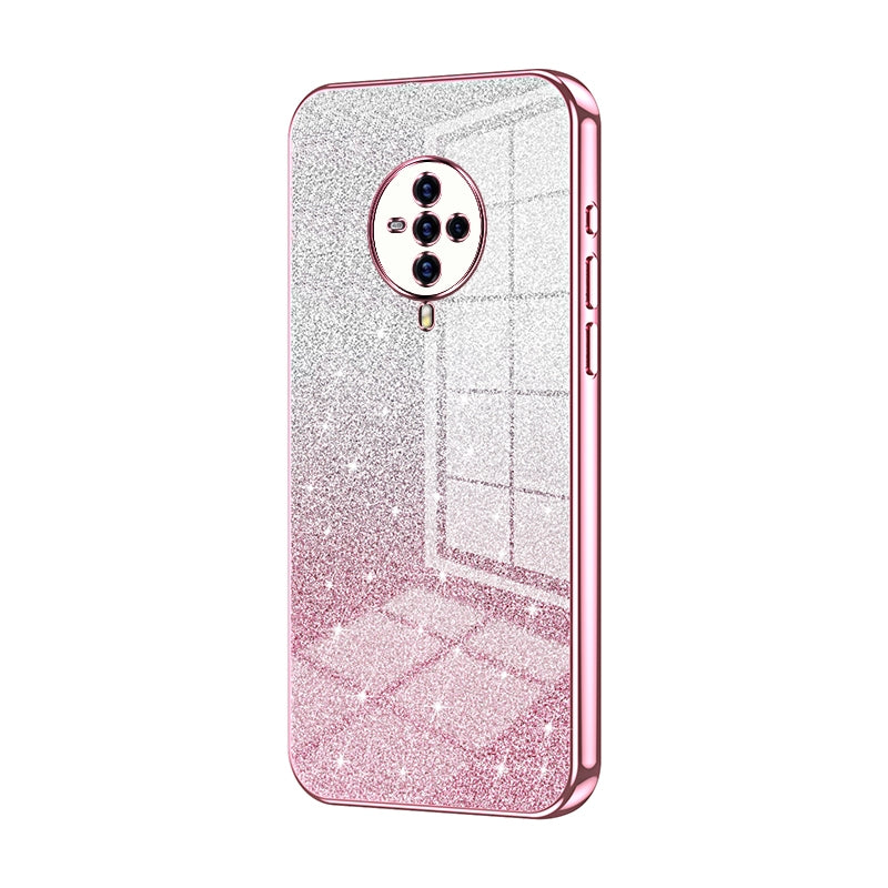 vivo S6 Luxury Glitter Gradient Powder Electroplated Case with Advanced Protection and Style