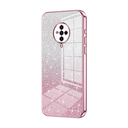 vivo S6 Luxury Glitter Gradient Powder Electroplated Case with Advanced Protection and Style
