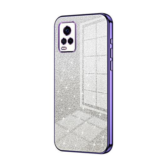 vivo V20 Pro Luxury Glitter Gradient Powder Electroplated Case with Advanced Protection and Style