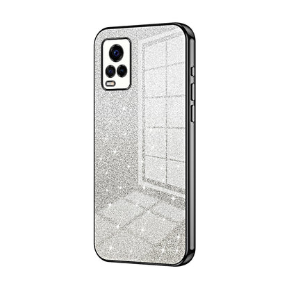 vivo V20 Pro Luxury Glitter Gradient Powder Electroplated Case with Advanced Protection and Style