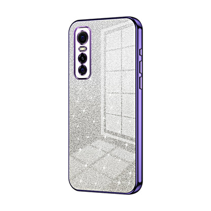 vivo Y73s Luxury Glitter Gradient Powder Electroplated Case with Advanced Protection and Style