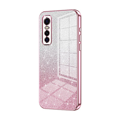 vivo S7e Luxury Glitter Gradient Powder Electroplated Case with Advanced Protection and Style