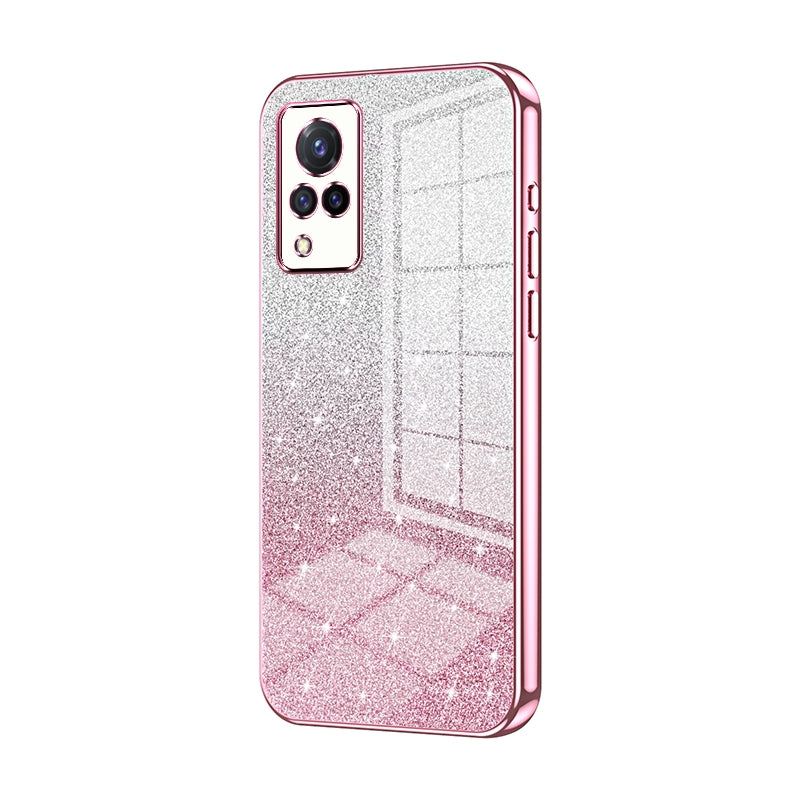 vivo S9 Luxury Glitter Gradient Powder Electroplated Case with Advanced Protection and Style