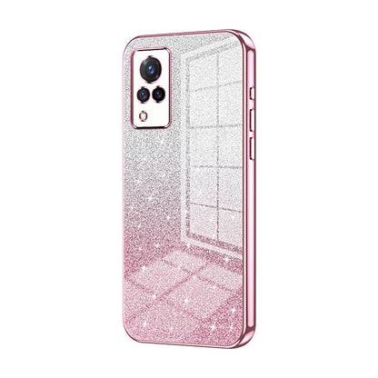 vivo S9 Luxury Glitter Gradient Powder Electroplated Case with Advanced Protection and Style