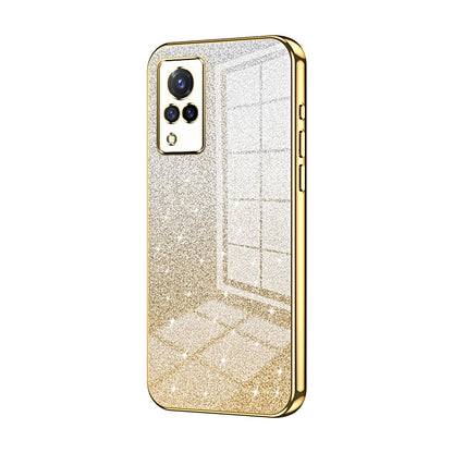vivo S9 Luxury Glitter Gradient Powder Electroplated Case with Advanced Protection and Style