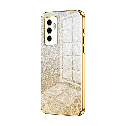 vivo S10e Luxury Glitter Gradient Powder Electroplated Case with Advanced Protection and Style