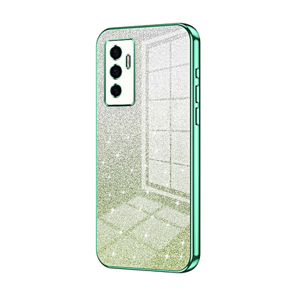 vivo S10e Luxury Glitter Gradient Powder Electroplated Case with Advanced Protection and Style