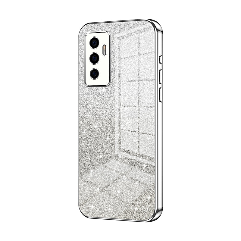 vivo S10e Luxury Glitter Gradient Powder Electroplated Case with Advanced Protection and Style