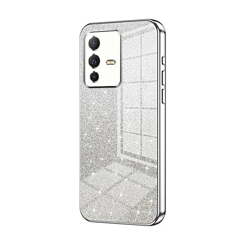 vivo S12 Luxury Glitter Gradient Powder Electroplated Case with Advanced Protection and Style